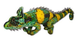 Obrázek z Chameleon zelený plyš 45cm (150) 